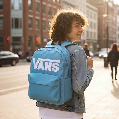 Mochila Vans Old Skool Drop V Azul Celeste Unisex