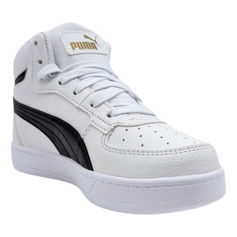 Tenis Puma Caven 2.0 Mid Ps Blanco-negro Bota 393843 01 Infantil 17- Al 21.5