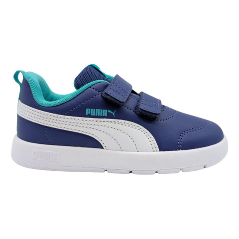 Tenis Puma Courtflex Kinder Niño V3 Tallas Pequeñas 12 Al 17 Infantil Modelo 310252 10