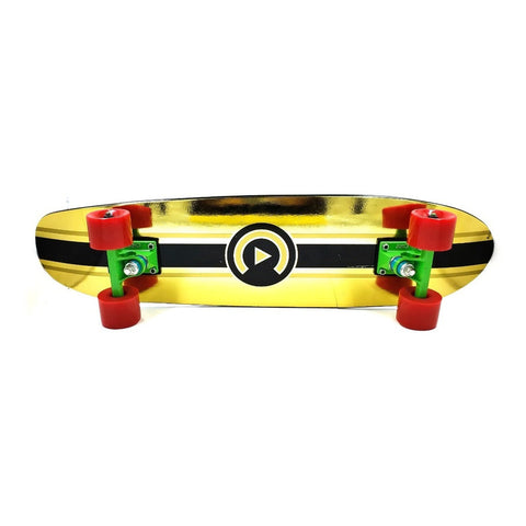 Patineta Cruiser Core Pro Oro/negro Trucks Verde/roj 7.5x29