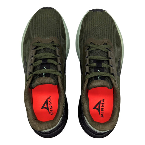 Tenis Pirma 4031 Running Verde Militar Para Mujer