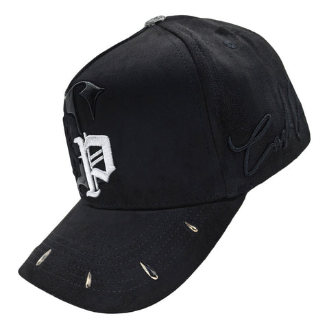 Gorra Premium Cashonly Negra Edición Tito Doble P Hombre B&w Negro Snapback Lisa