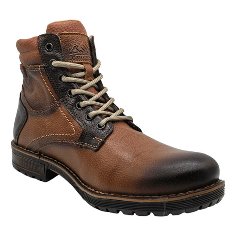 Bota Casual Hombre Trekking Urbana Piel Miel Romanos 7878