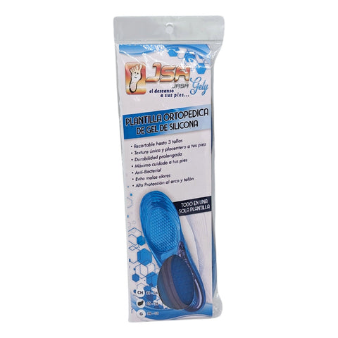 Plantillas Jsa Ortopedica De Gel De Silicona Unisex Azul