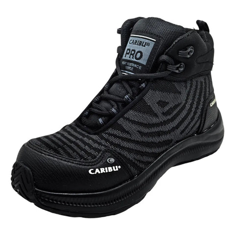 Botas Caribu 340d Negro Negro Con Casco Trabajo Dama