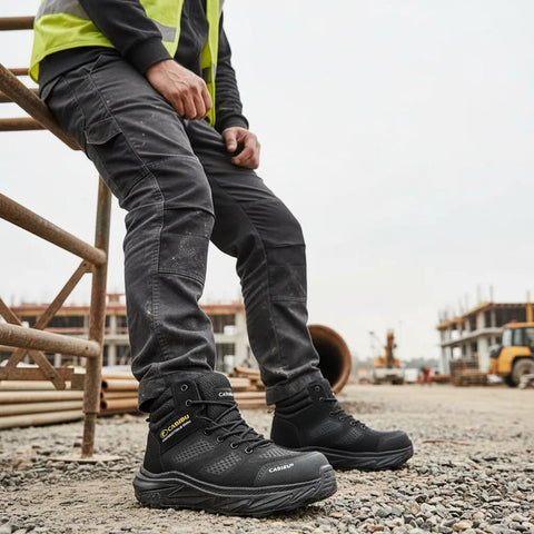 Bota Para Trabajo Caribu 977 Industrial Casco Dielectrico Negro 29.5 Mx