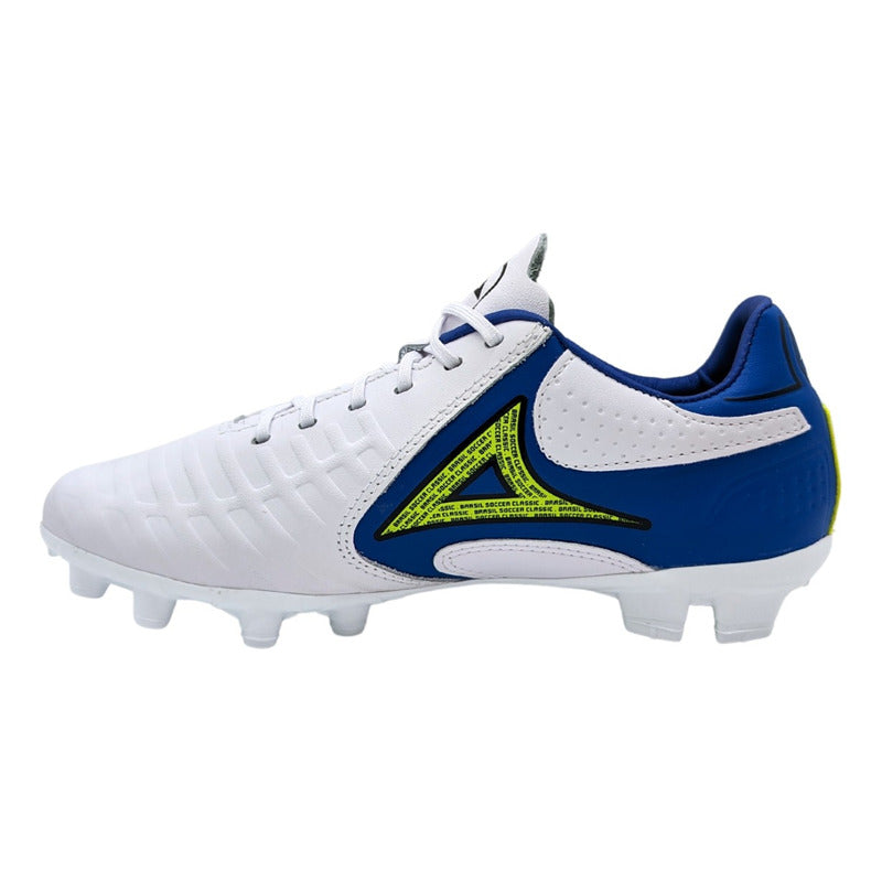 Zapatos Pirma De Futbol Soccer Para Hombre 3042 Blanco/azul