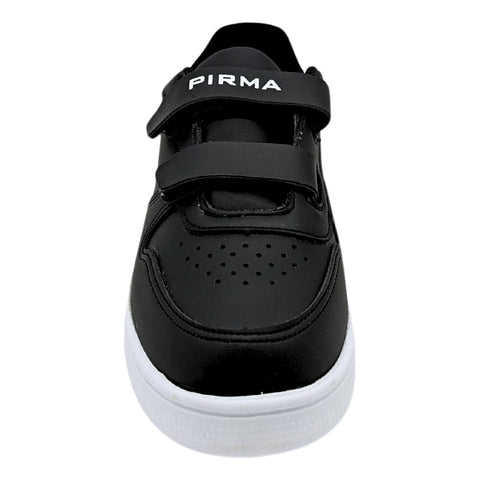 Tenis Niño Pirma Brasil 5063 Velcro Sintético Negro