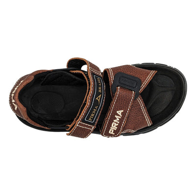 Sandalia Huarache Pirma Caballero Mod 0001 Valvula Piel Cafe