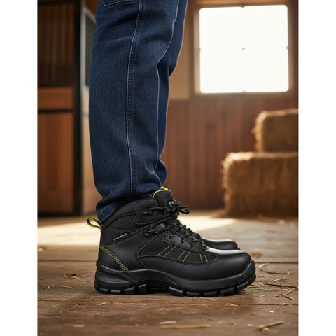 Botas Duty Gear 2208 Con Casco Negro Amarillo Dama
