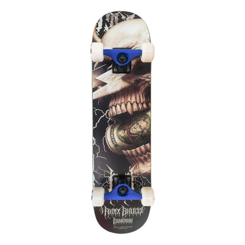 Patineta Antifashion Money Skull Negro Profesional Unisex