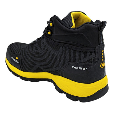 Bota Caribu 340 De Trabajo Con Casco Pp Negro/amarill-hombre