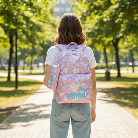 Mochila Puma Phase Aop Mauve Glow-ivory Aop 091733 11 Unisex