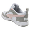 Tenis Casual Puma Rebound V6 Low Blanco,gris,rosa Para Mujer 392328 08