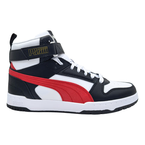 Tenis Puma Rbd Game Blanco Negro Rojo Bota 385839 05 Para Hombre