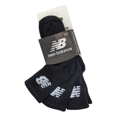 Calcetas New Balance Blanco Negro Pantorrilla 3 Pares Unisex