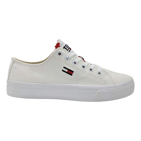 Tenis Con Logo Tommy Hilfiger De Tejido Jeans Lowcut Mujer