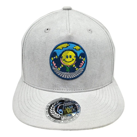 Gorra Antifashion Happy Skate Gris Gamuza Snapback 002