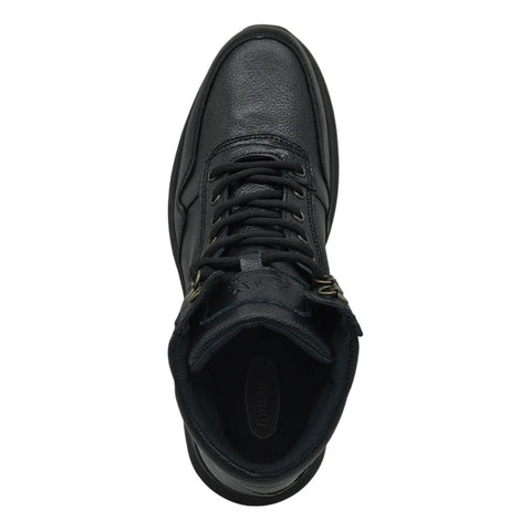 Bota Negro De Piel Para Caballero Confort Romanos 7886