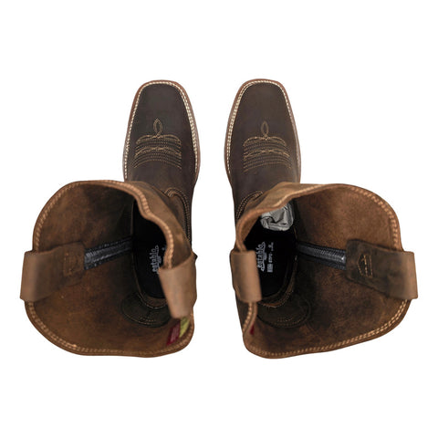 Bota Vaquera Establo 977 Hombre Piel Botin Charro Comoda