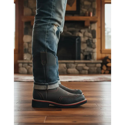 Bota Establo 986 Trabajo Casquillo Piel Altas Hombre Vaquera