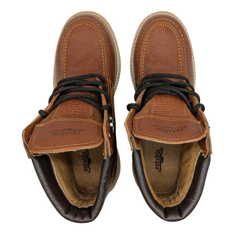 Bota De Trabajo Industrial Establo 513 Piel Miel -hombre