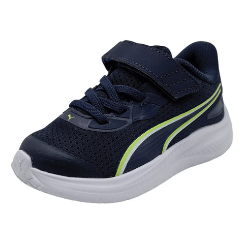 Tenis Puma Skyrocket 2 Ac+ Marino Neon Infantil 312415 03