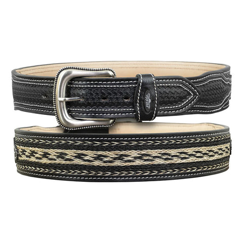 Cinturon Vaquero Hombre Piel Vacuno Bordado Mod: 123 Establo