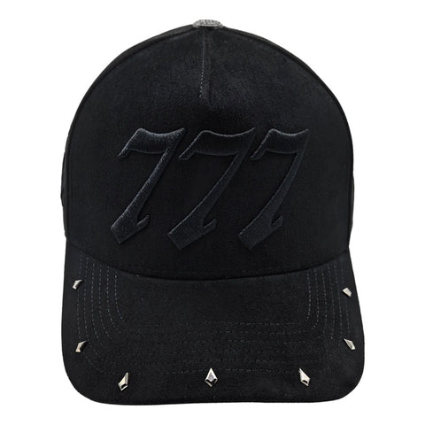 Gorra Cash Only 777 Negro Gamuza 042
