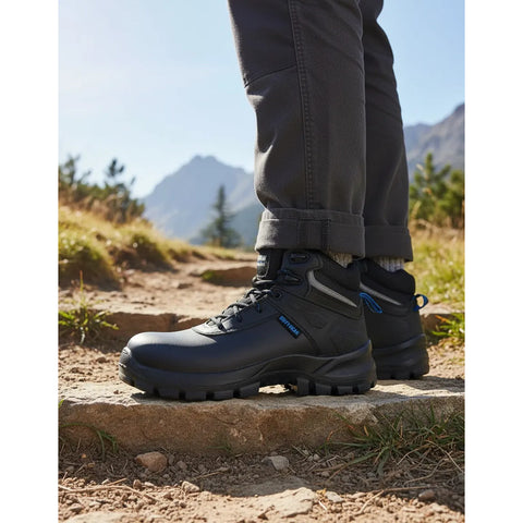 Botas De Trabajo Duty Gear 8606 Con Casco Negro Azul Hombre