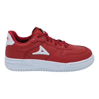 Tenis Pirma Urbano Piel Rojo-blanco 5063 Hombre Adulto.