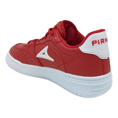 Tenis Pirma Urbano Piel Rojo-blanco 5063 Hombre Adulto.