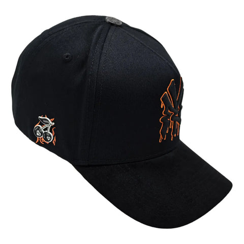 Gorra Cash Only Ny City Of Crime Negro Naranja Snapback 049
