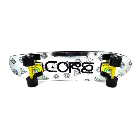 Patineta Cruiser Core Pro Plata Trucks Amarillo/negr 7.5x29