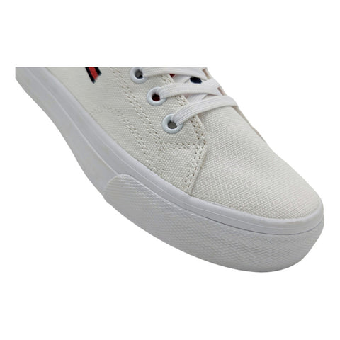 Tenis Con Logo Tommy Hilfiger De Tejido Jeans Lowcut Mujer