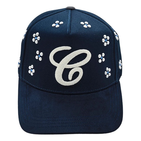 Gorra Cash Only C Flowers Azul Marino Bordado Snapback 048