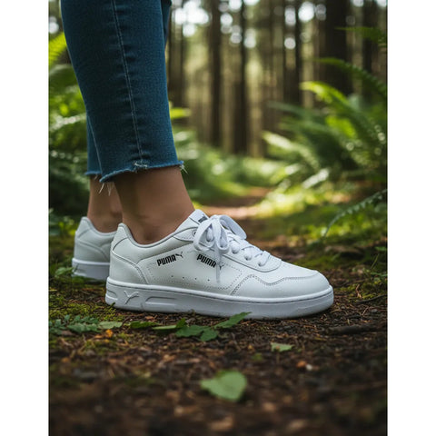 Tenis Puma Court Classy Blanco 395021 01 Para Mujer