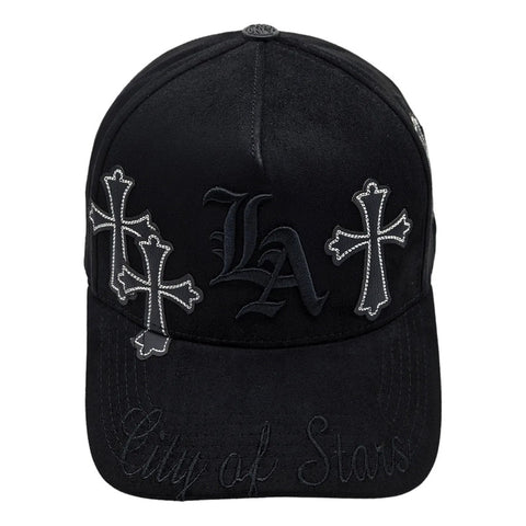 Gorra Cash Only La City Of Stars Negro Gamuza Snapback 046