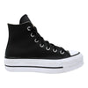 Converse Plataforma All Star Chuck Taylor Bota Negro Piel