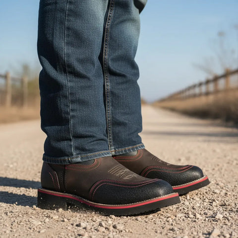 Bota Establo 986 Trabajo Casquillo Piel Altas Hombre Vaquera
