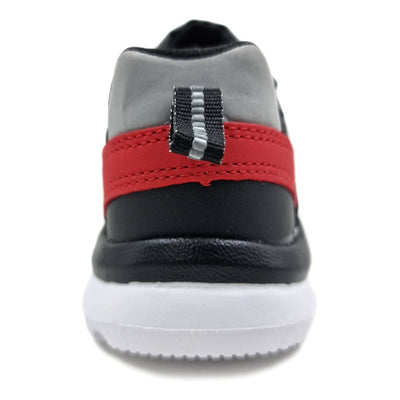 Pirma Velcro Deportivo Color Negro/rojo Niños 5520 18-21.5mx