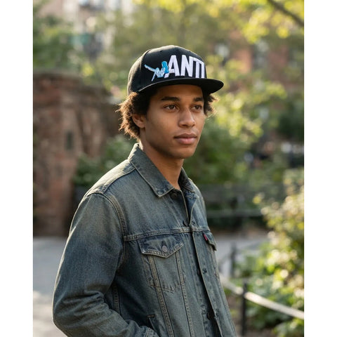 Gorra Antifashion Blue Woman Negro Snapback 005