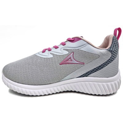 Tenis Para Running Pirma Gris/rosa Niñas 4022 18-21.5 Mx