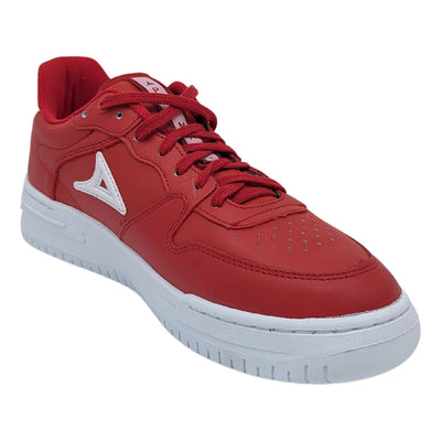 Tenis Pirma Urbano Piel Rojo-blanco 5063 Hombre Adulto.