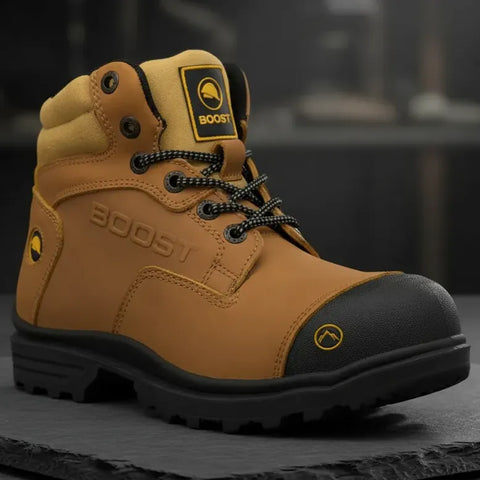 Botas Para Trabajo Hombre Boost Miel 401g01n Casquillo Acero