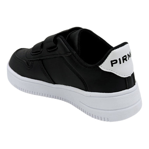 Tenis Niño Pirma Brasil 5063 Velcro Sintético Negro