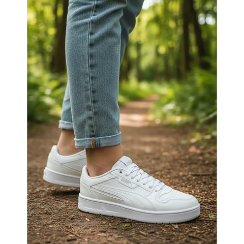 Tenis Puma Court Classic Street Hombre Blanco 400196 08 Blanco Lisa 5,5 Mx