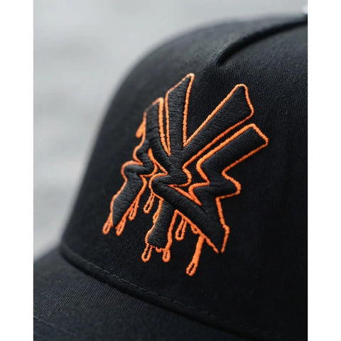 Gorra Cash Only Ny City Of Crime Negro Naranja Snapback 049