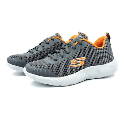 Tenis Skechers 98121l Speedfleet Gris/naranja-niños 17-21