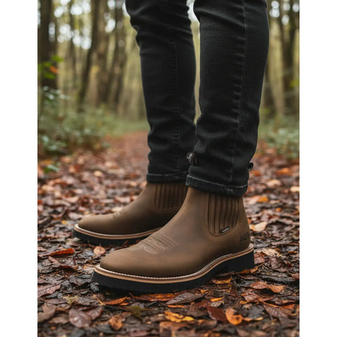 Botas Vaqueras Para Hombre Piel Bulldog Establo 982 Original